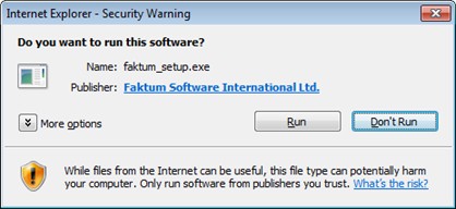 Internet Explorer Run Download
